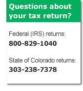 Call about your tax return